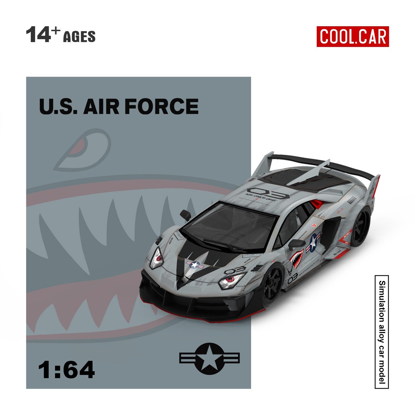 (Pre-Order)(CC643835) Lamborghini GTEVO -  Navy Gray Shark