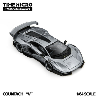(Pre-Order)(TM647708-D) TimeMicro × PSC DESIGN - Countach "V" Fighter Jet Gray