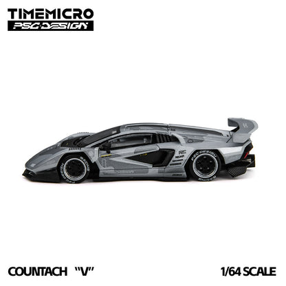(Pre-Order)(TM647708-D) TimeMicro × PSC DESIGN - Countach "V" Fighter Jet Gray
