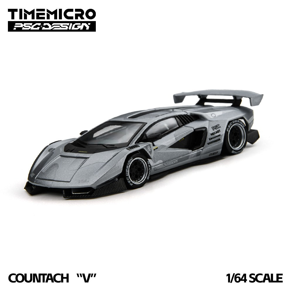 (Pre-Order)(TM647708-D) TimeMicro × PSC DESIGN - Countach "V" Fighter Jet Gray