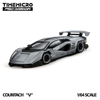 (Pre-Order)(TM647708-D) TimeMicro × PSC DESIGN - Countach "V" Fighter Jet Gray