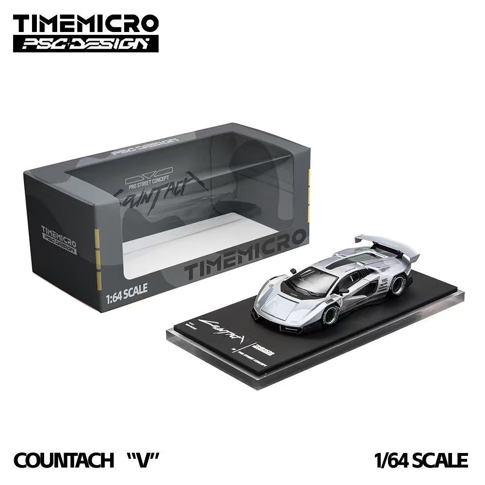 (Pre-Order)(TM647708-D) TimeMicro × PSC DESIGN - Countach "V" Fighter Jet Gray