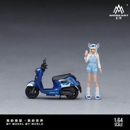 (Pre-Order)(MO222285) Stitch Biker Girl - Motorcycle Set