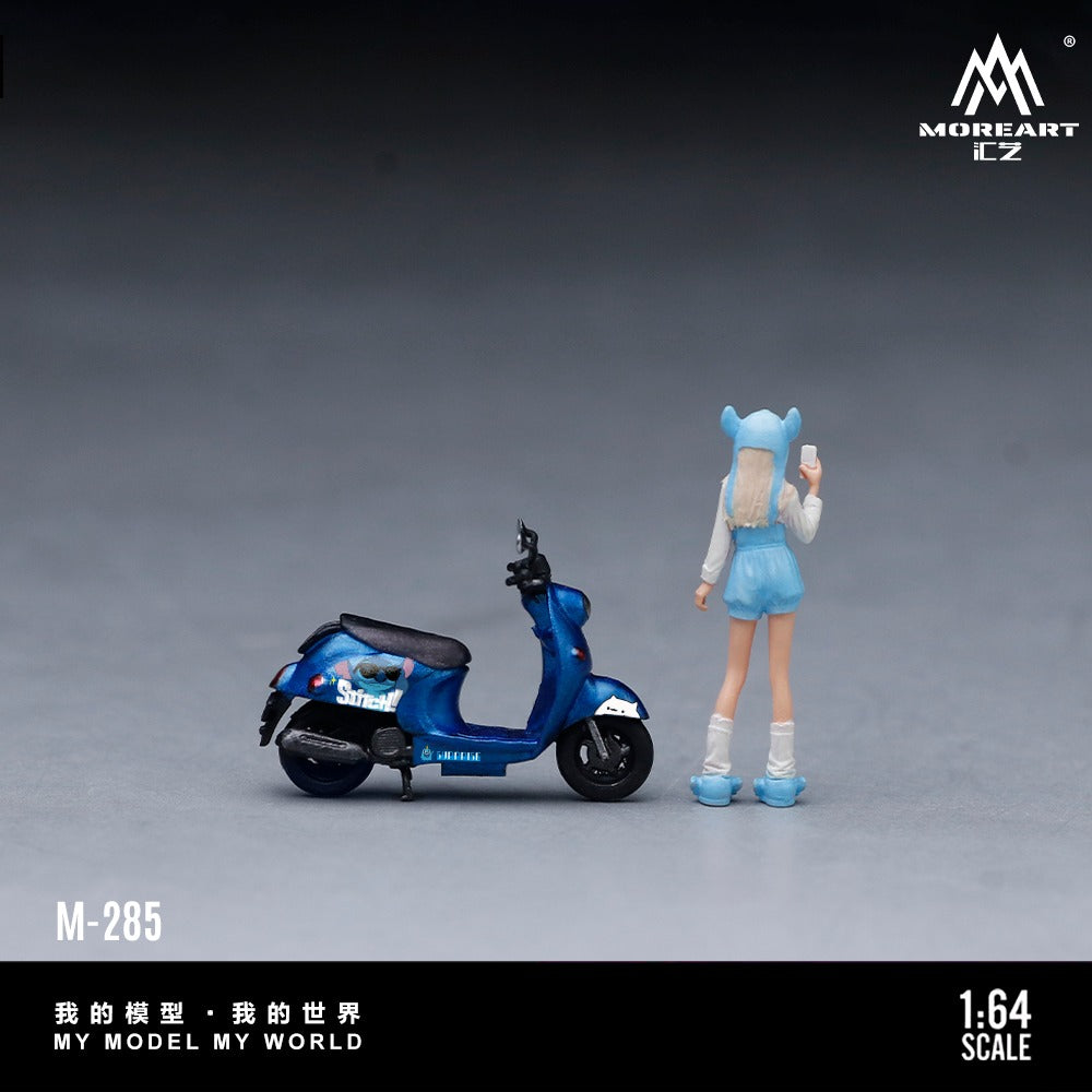 (Pre-Order)(MO222285) Stitch Biker Girl - Motorcycle Set