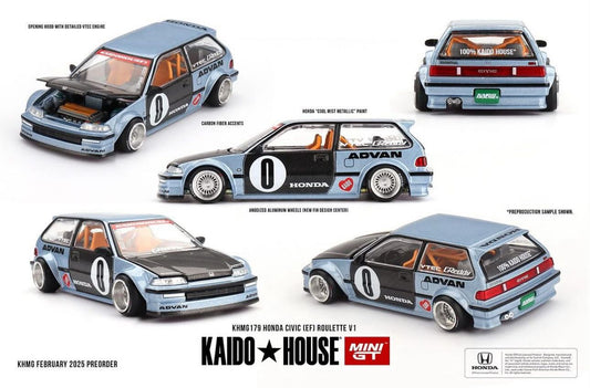 (Pre-Order) (KHMG179) Honda Civic (EF) Kaido Roulette  V1