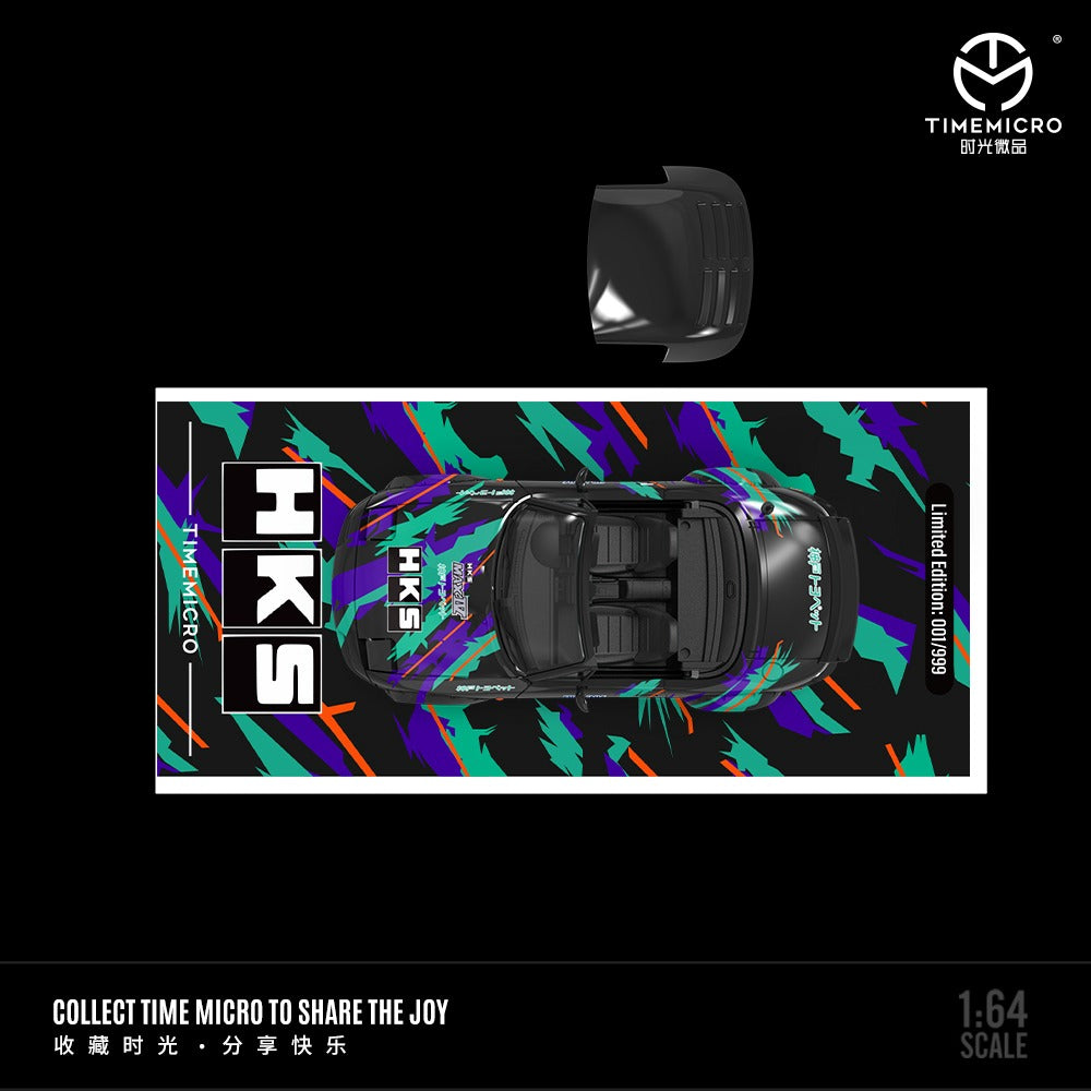 (Pre-Order) (TM646912-1) Mazda MX5-HKS livery with figurine