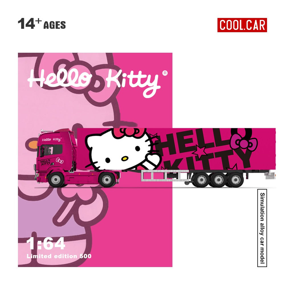 (Pre-Order)(CC644027) Scania Container Truck - Hello Kitty