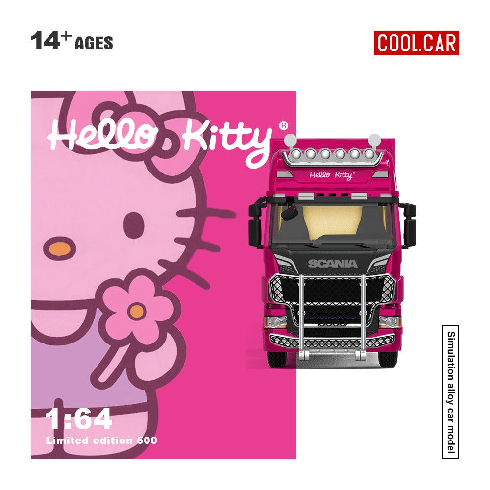 (Pre-Order)(CC644027) Scania Container Truck - Hello Kitty