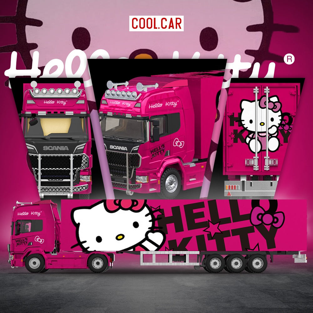 (Pre-Order)(CC644027) Scania Container Truck - Hello Kitty