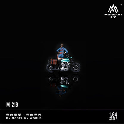 (Pre-Order) (MO222219) Tomb Raider Female Figure Off-road Motorcycle Set Resin