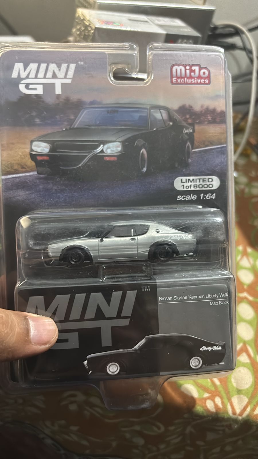 (MGT00655-MJ) - Nissan Skyline Kenmeri Liberty Walk Matt Black (Blister/Mijo Exclusive version) (CHASE)