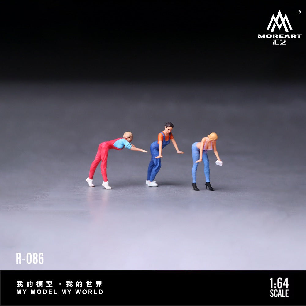 (Pre-Order)(MO223086) Car Wash Sisters Doll Set (Resin)