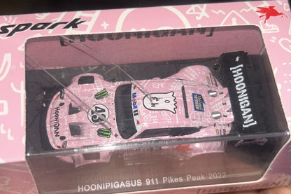 (64S053) Spark - HOONIPIGASUS 911 No.43 Pikes Peak 2022 Ken Block (Cracked Case)
