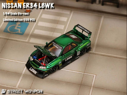 NISSAN LBWK ER34 Special Edition - Chrome Green
