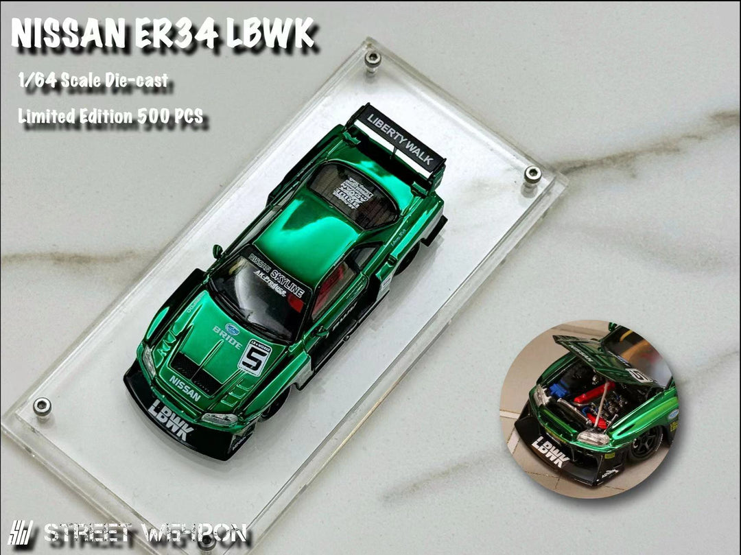 NISSAN LBWK ER34 Special Edition - Chrome Green