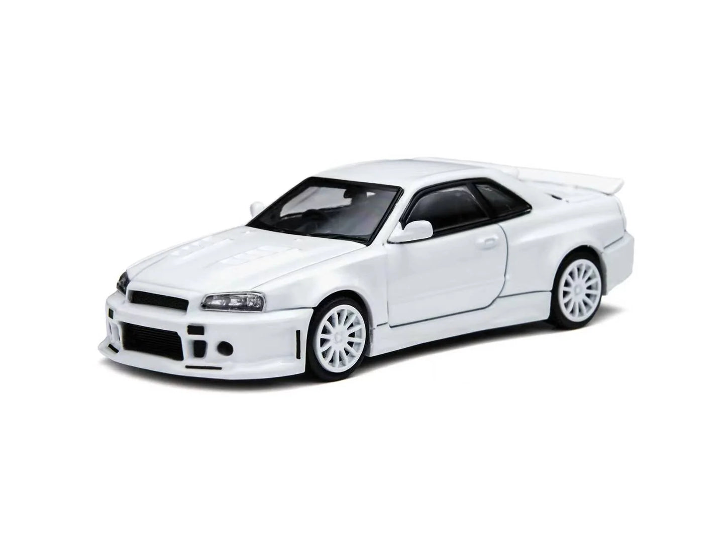 (TM648402) TimeMicro × PSC DESIGN - Nissan R34 "Smilodon"  White (Engineer Edition)