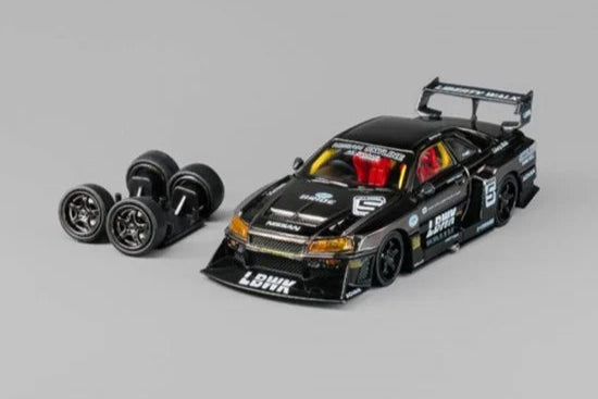 (CM64-ER34-06) Nissan LBWK ER34 Super silhouette Chrome Gungray