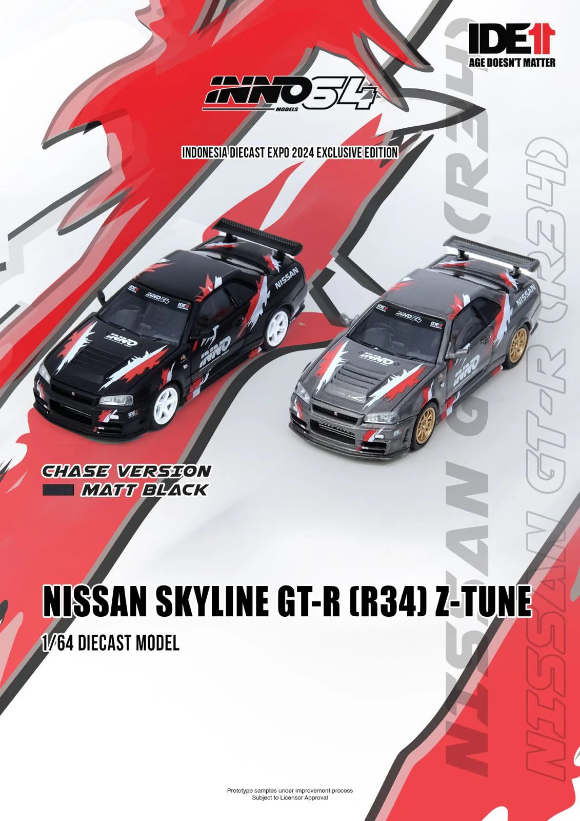(Pre-Order) (IN64-R34ZT-IDE11) Nissan GT-R R34 Z-Tune 2024 IDE Exclusive