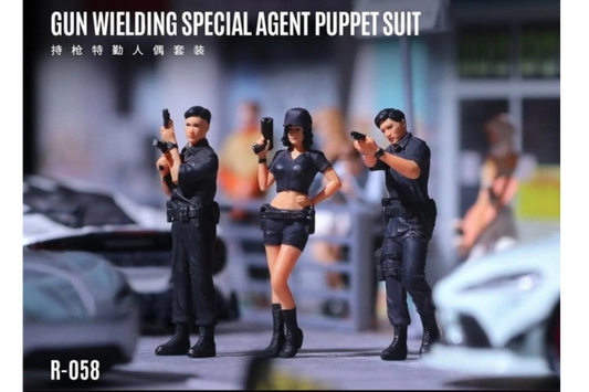 (MO223058) Gun Wielding Special Agent Puppet Suit