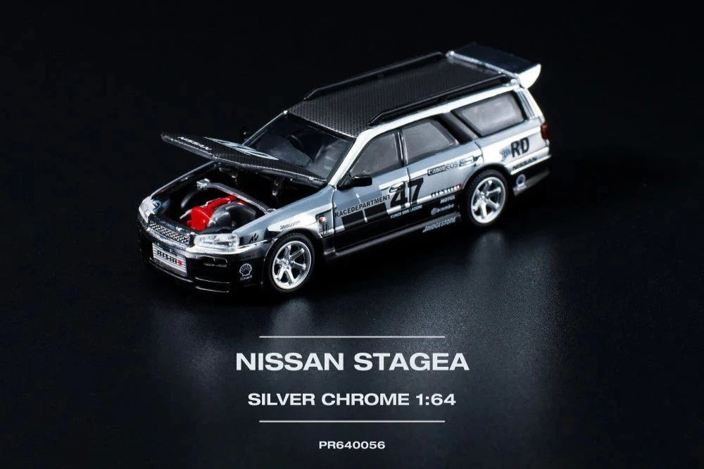 Nissan Stagea (Silver Chrome)