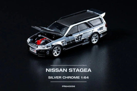 Nissan Stagea (Silver Chrome)