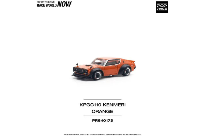 (PR640173) POP Race - Skyline GT-R V8 Drift (Kenmeri) Orange