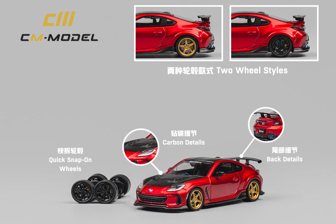 (Pre-Order)(CM64-BRZ-07) SUBARU BRZ Varis Widebody (Metallic Red)